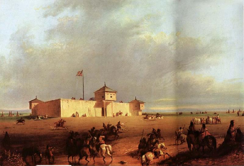 Alfred Jacob Miller Fort William on the Laramie Germany oil painting art